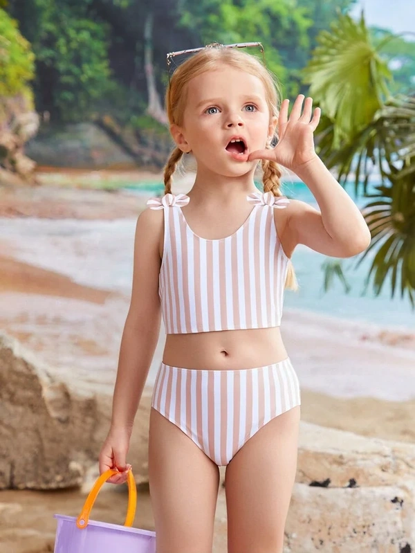 Kids' Stripe Two-Piece Set, style SH-KD-14