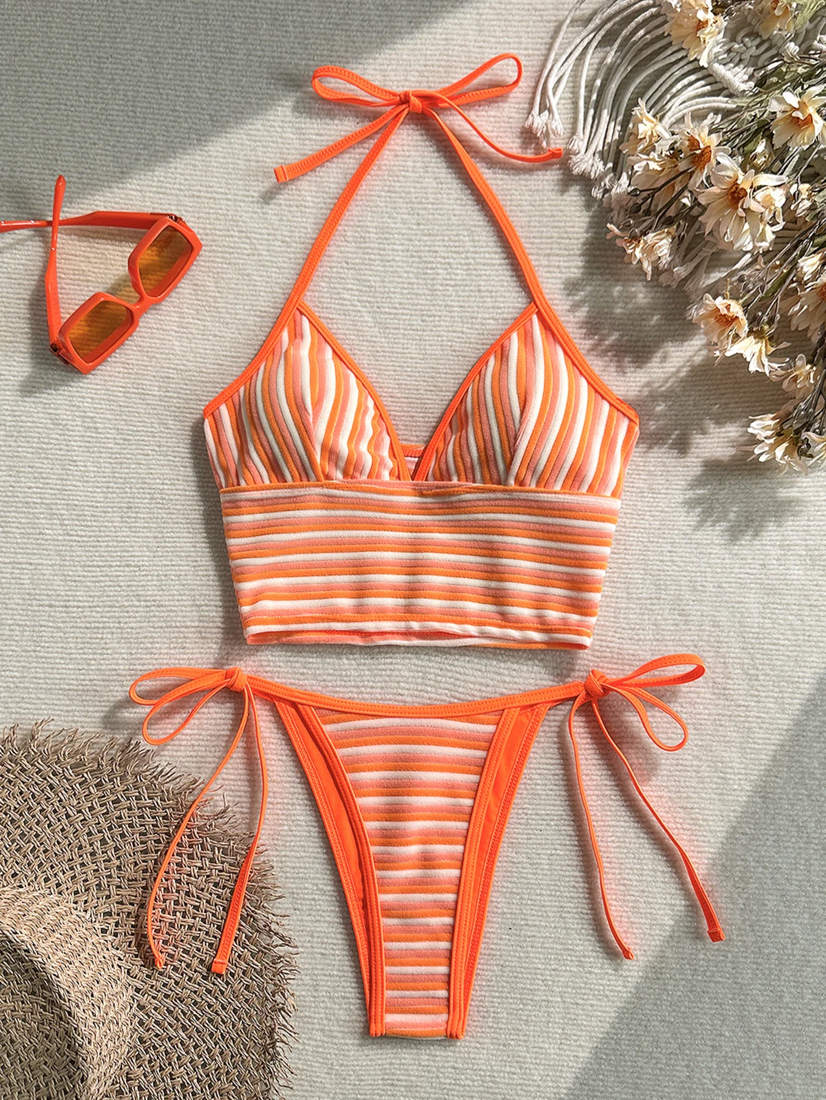 Blue Stripe Halter Set, photograph 2