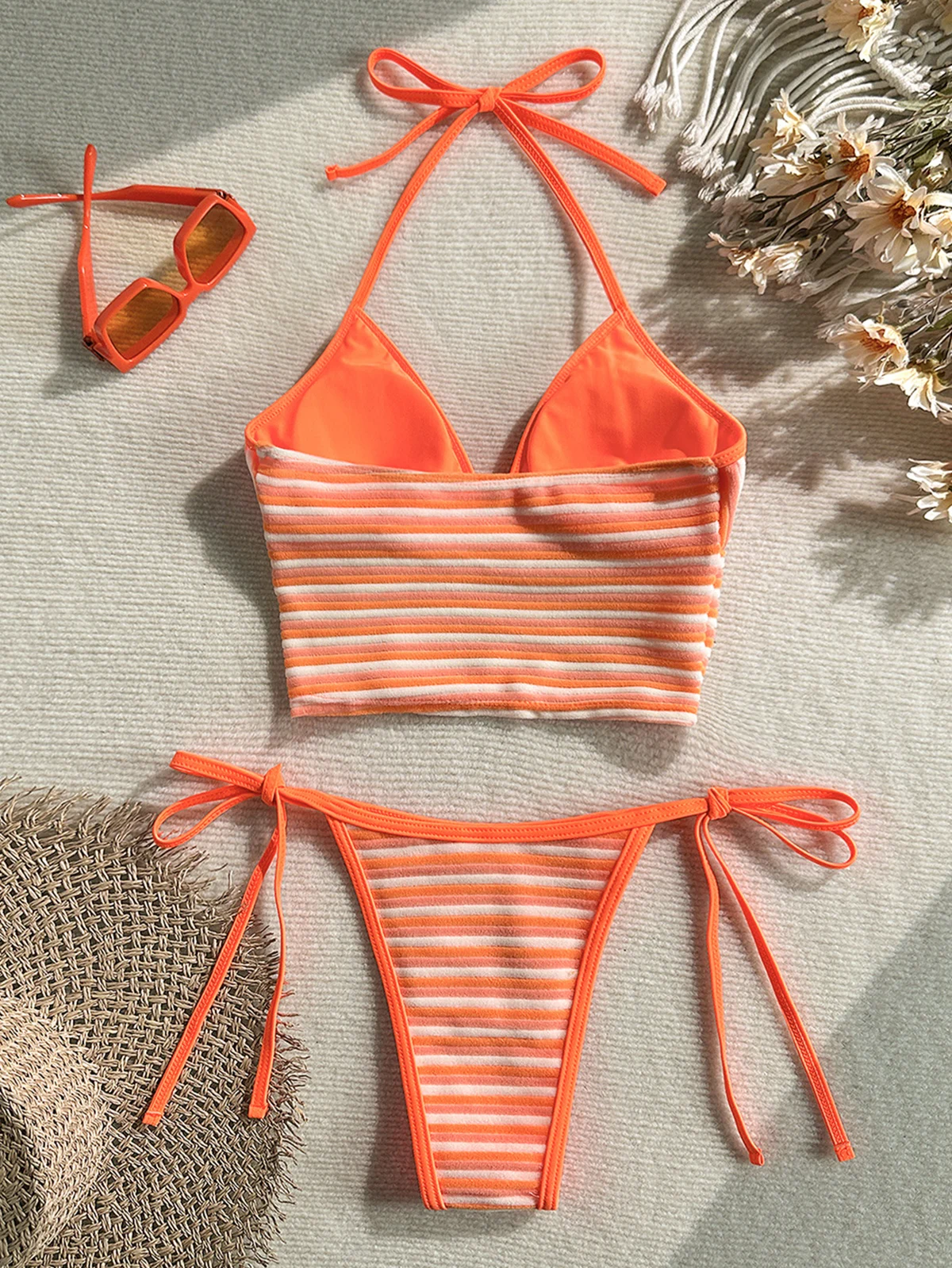 Blue Stripe Halter Set, photograph 3
