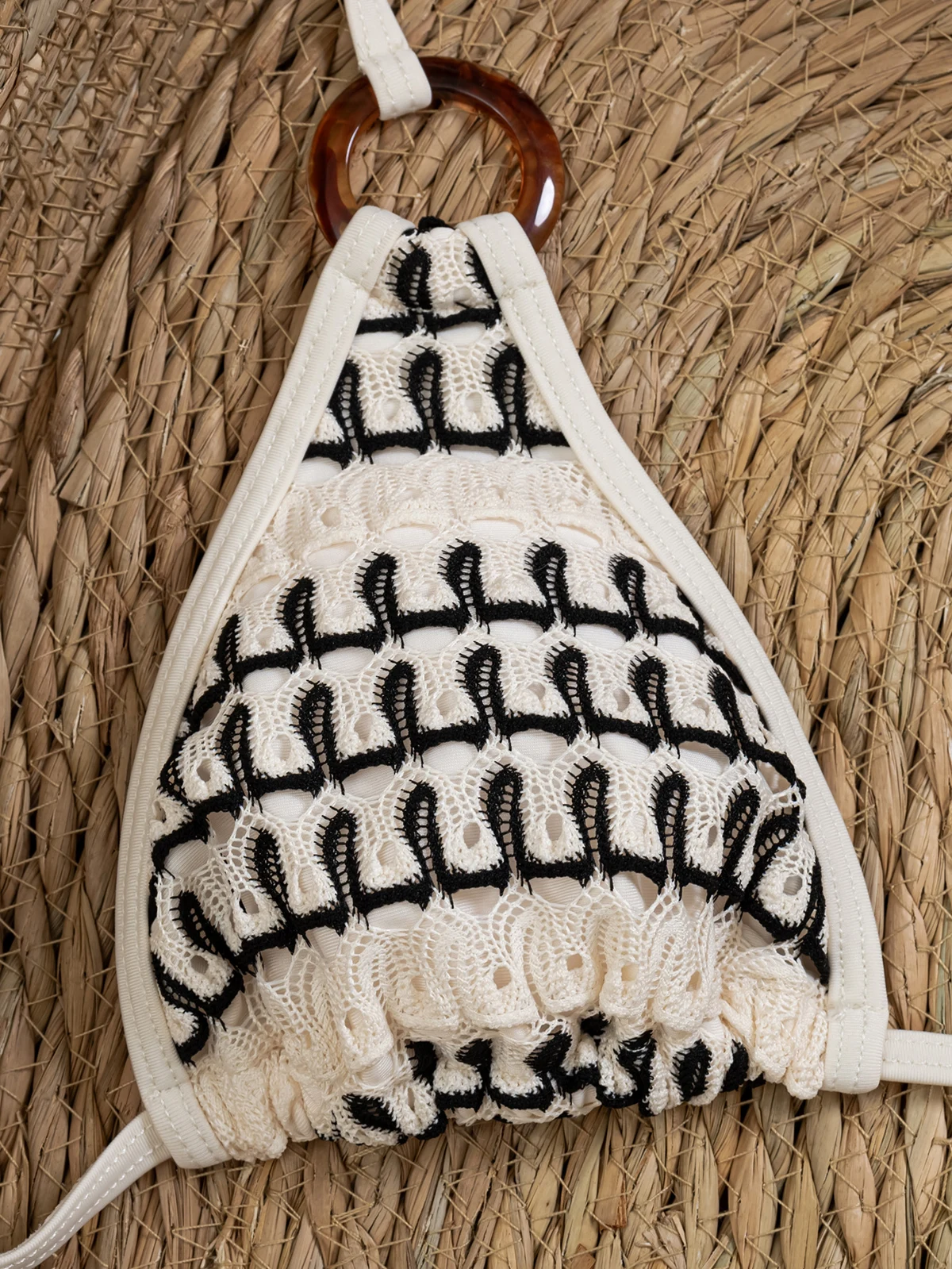 Monochrome Textured Bikini, photograph 4