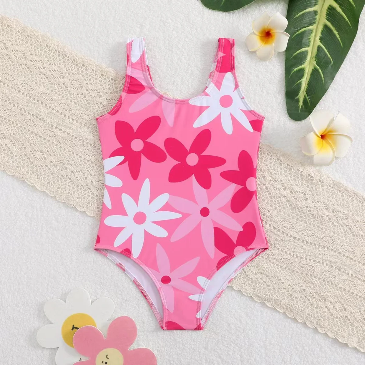 Kids' Daisy-Print One-Piece, photograph 5