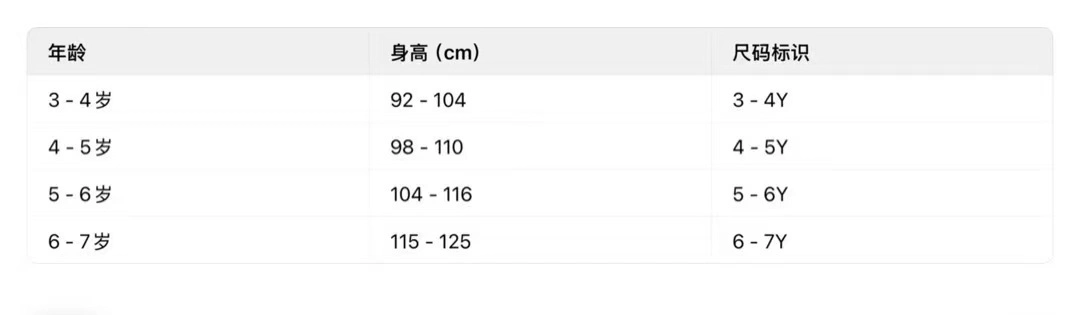 Original measurement chart for SH-KD-04
