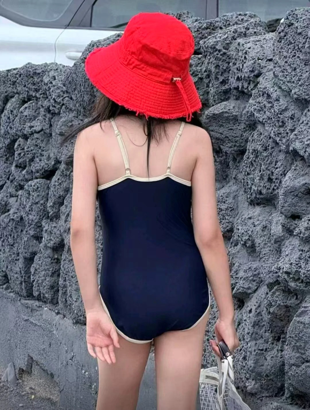 Kids' Contrast-Trim One-Piece, photograph 2