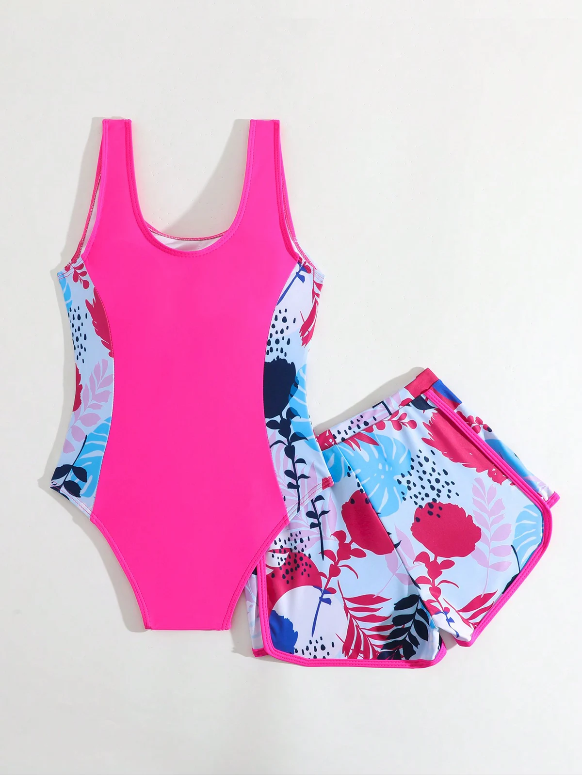 Kids' Color-Block Swim Set, photograph 2