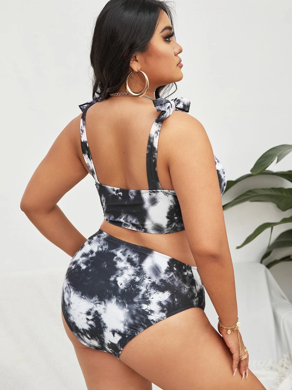 Plus-Size Tie-Dye Bikini