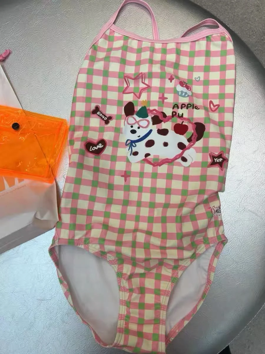 Pink Check Cross-Back Suit, photograph 2